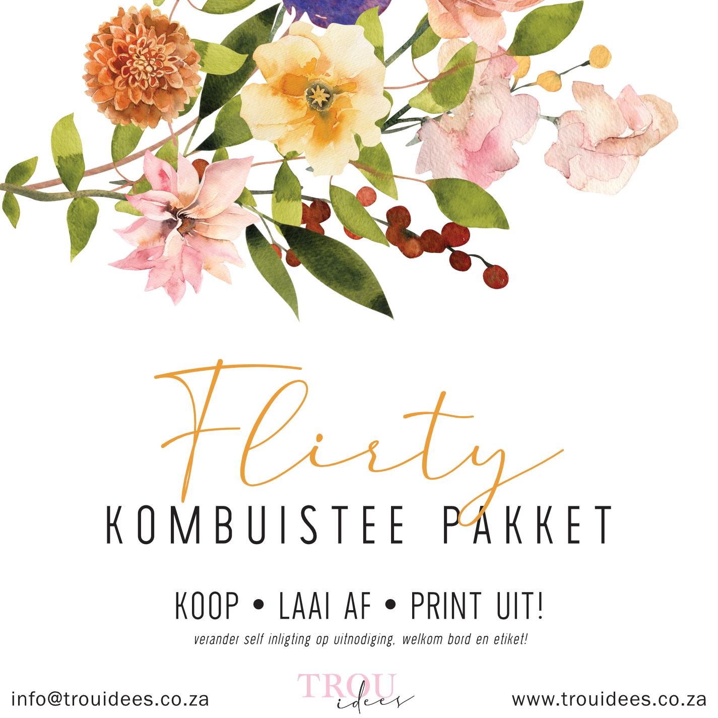 Flirty Bridal Shower Stationery